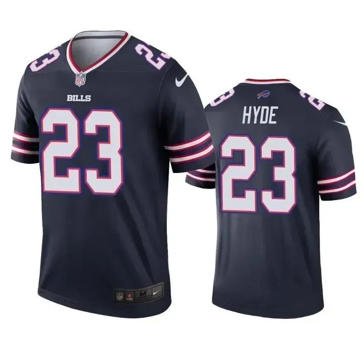 Men Buffalo Bills 23 Micah Hyde Nike Navy Game NFL Jersey